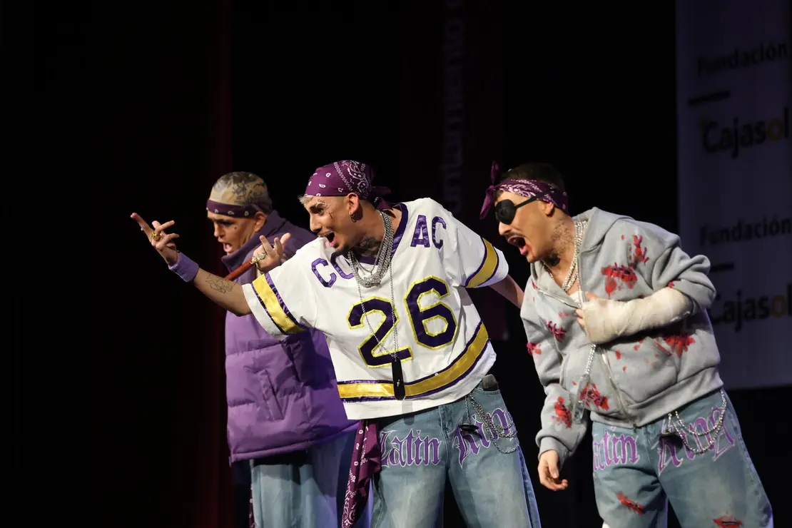 Cuarteto 'Los latin kings de la (calle Pask&iacute;n)' en Cuartos de Final del COAC 2026. | Ra&uacute;l Albera