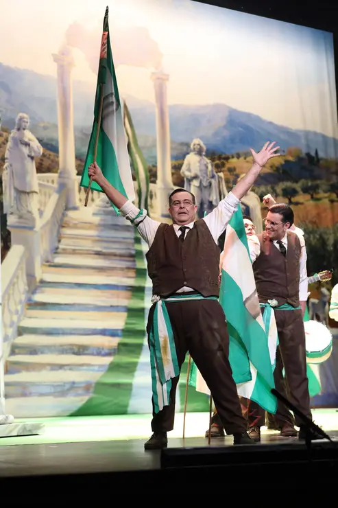 Comparsa 'El patriota' en Cuartos de Final del COAC 2026. | Ra&uacute;l Albera
