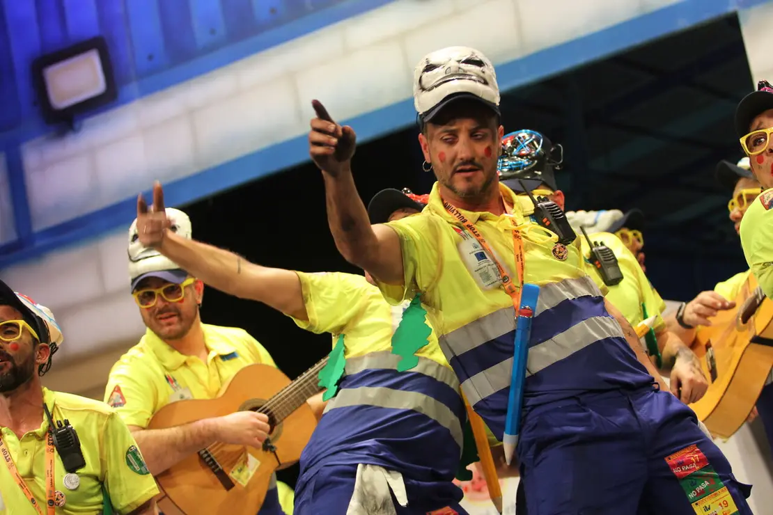 Chirigota 'La purga: los que no pasan' en Cuartos de Final del COAC 2026. | Ra&uacute;l Albera