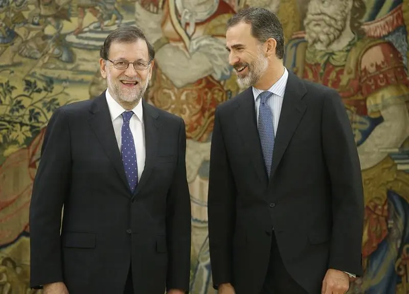 El rey y Rajoy. - EFE