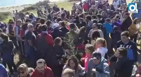 1.500 personas "siembran ilusi&oacute;n" en la zona calcinada de La L&iacute;nea