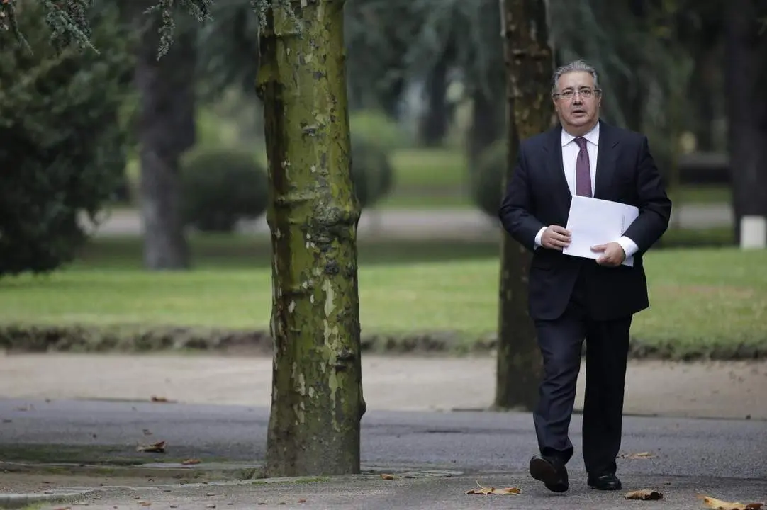 Zoido llega a Moncloa - Efe