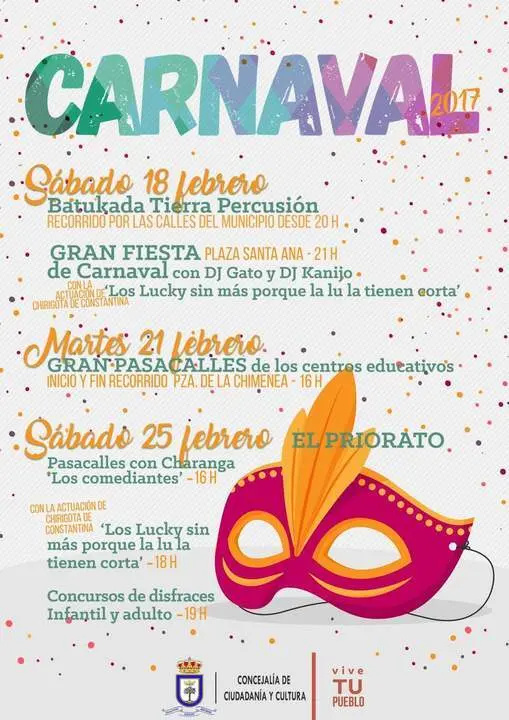 Cartel Carnaval 2017 Lora del R&iacute;o - 