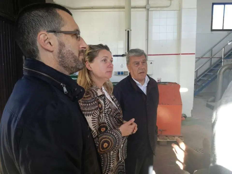 Franco visita al depuradora - AI