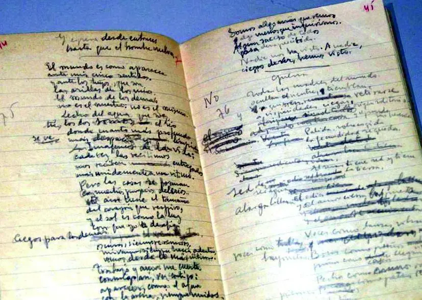 Cuaderno autogr&aacute;fico de Miguel Hern&aacute;ndez - 
