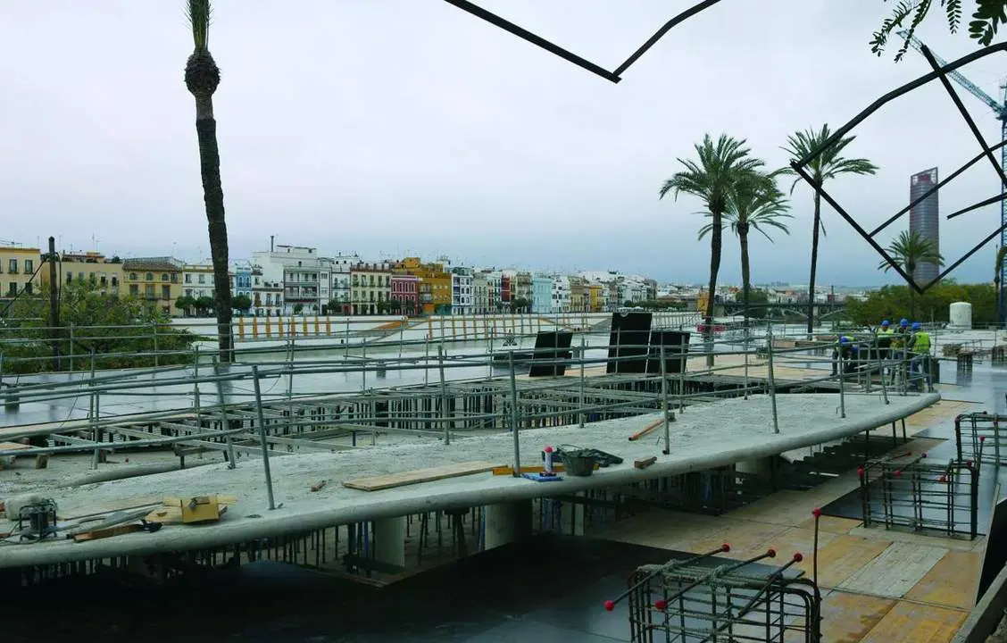 Las obras a finales del a&ntilde;o pasado - Archivo