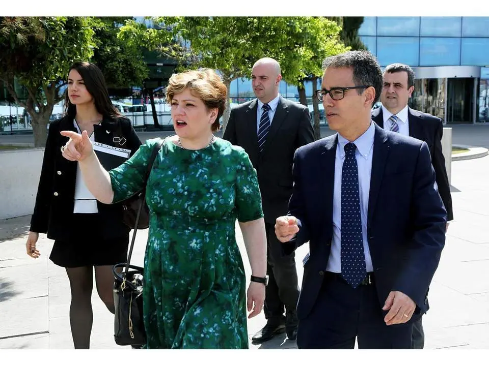 EMILY THORNBERRY EN SU VISITA EN GIBRALTAR.- A.I - 