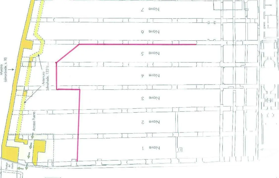 Imagen que ubica el corredor arqueol&oacute;gico a excavar - Garc&iacute;a Tapial