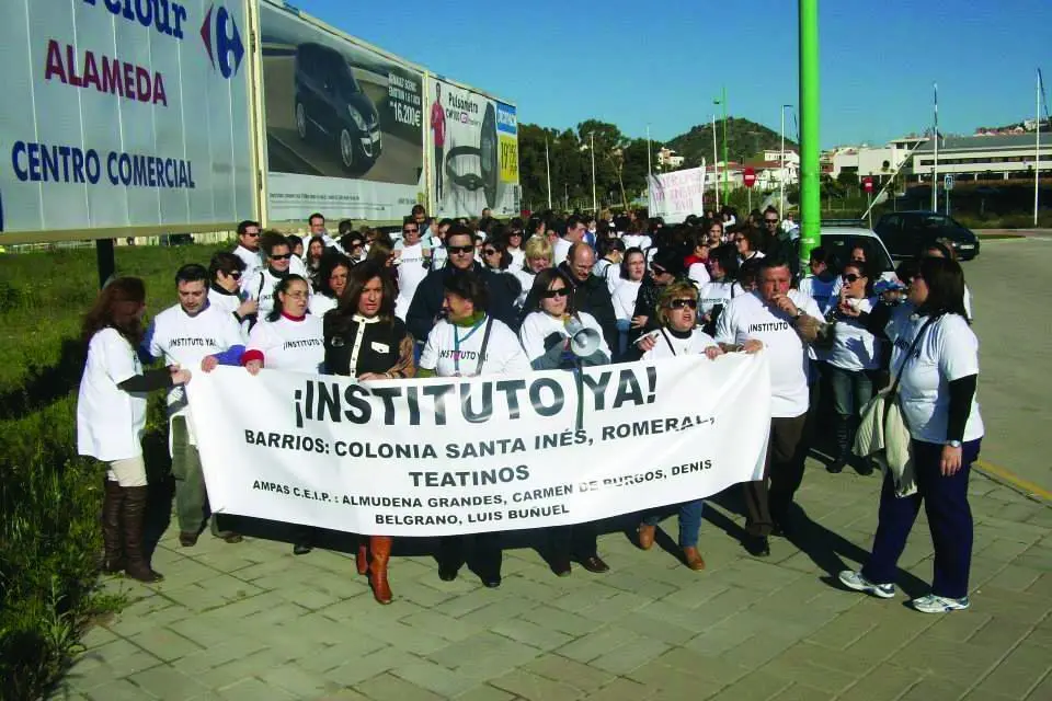 Una de las protestas en Teatinos.  - VM