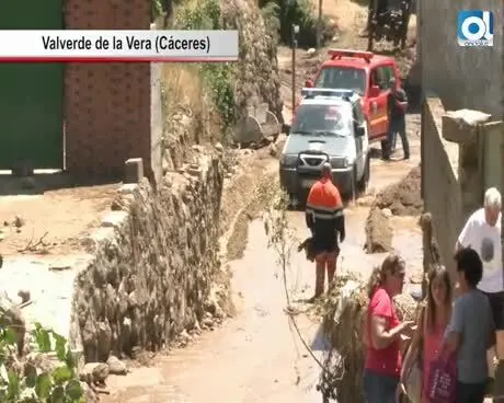 Se rompe el muro de contenci&oacute;n de la presa de Valverde de la Vera