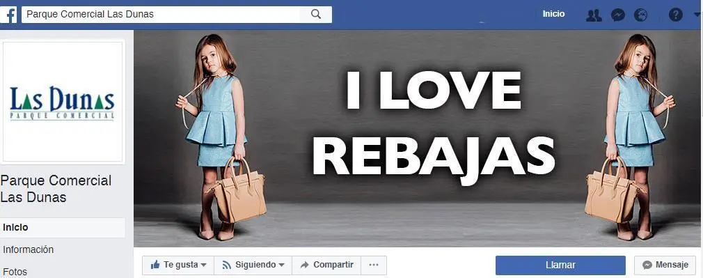 Imagen de la campa&ntilde;a en la p&aacute;gina de FB del parque comercial. - A. I.