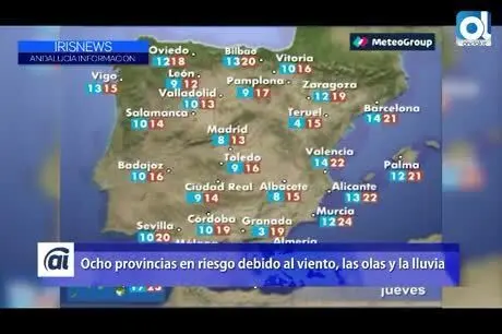El viento, las olas y la lluvia ponen en riesgo a ocho provincias