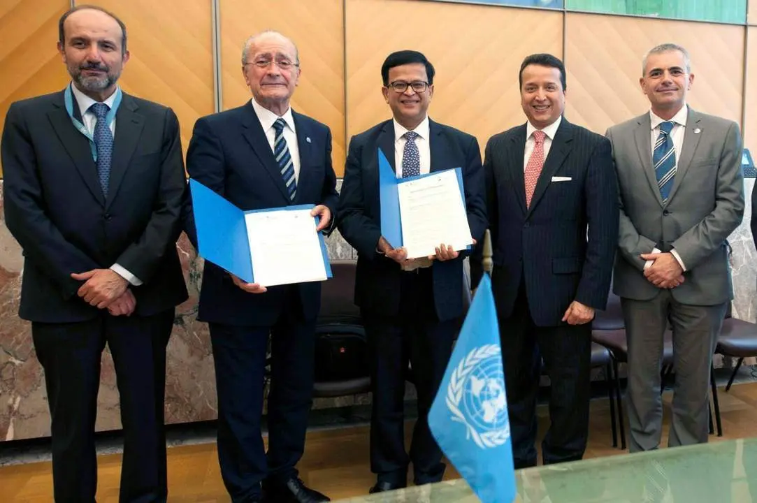 M&aacute;laga y la ONU acuerdan crear un centro de formaci&oacute;n de l&iacute;deres