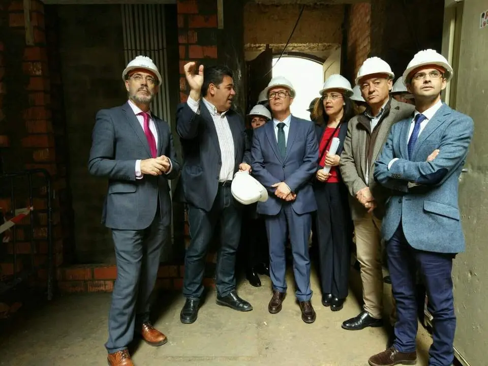 Visita a las obras de calle Barrameda. - Informaci&oacute;n.