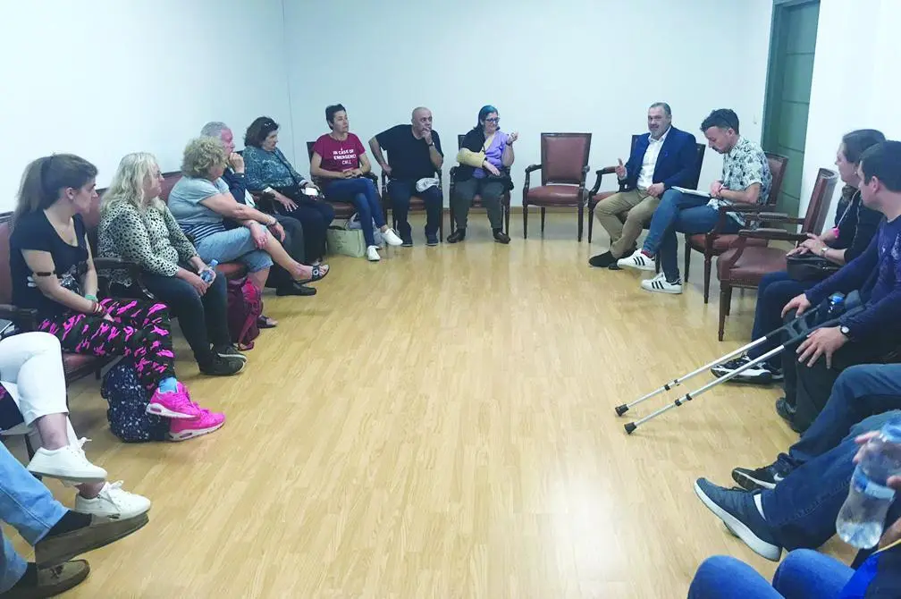 Reuni&oacute;n con el concejal. - V.M.