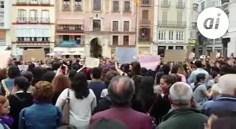 M&aacute;laga muestra su indignaci&oacute;n por la sentencia de La Manada