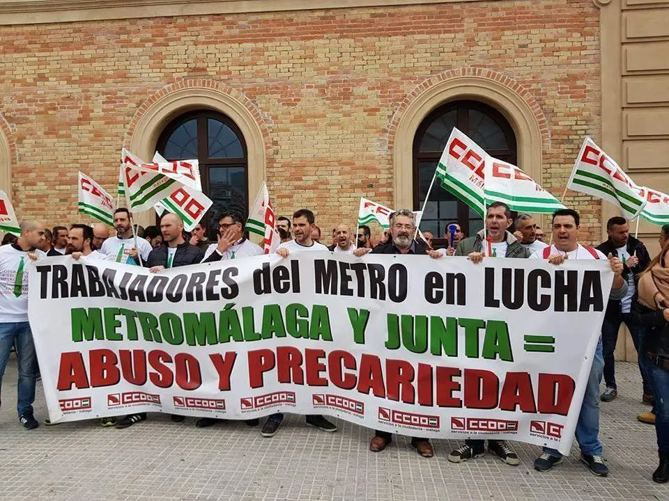 Protesta plantilla metro (archivo).  - VM