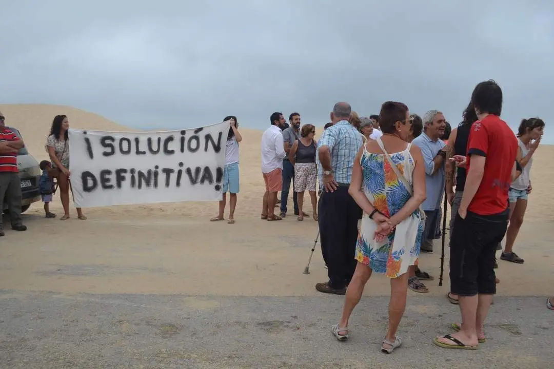 Protesta en Valdevaqueros. - Archivo