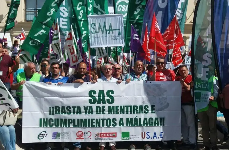 Protesta sanidad en M&aacute;laga. - VM