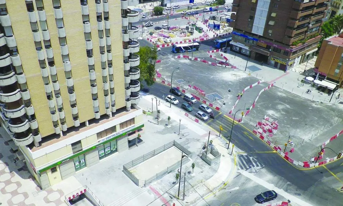 VISTA A&Eacute;REA DE LAS OBRAS DEL METRO.  - VM