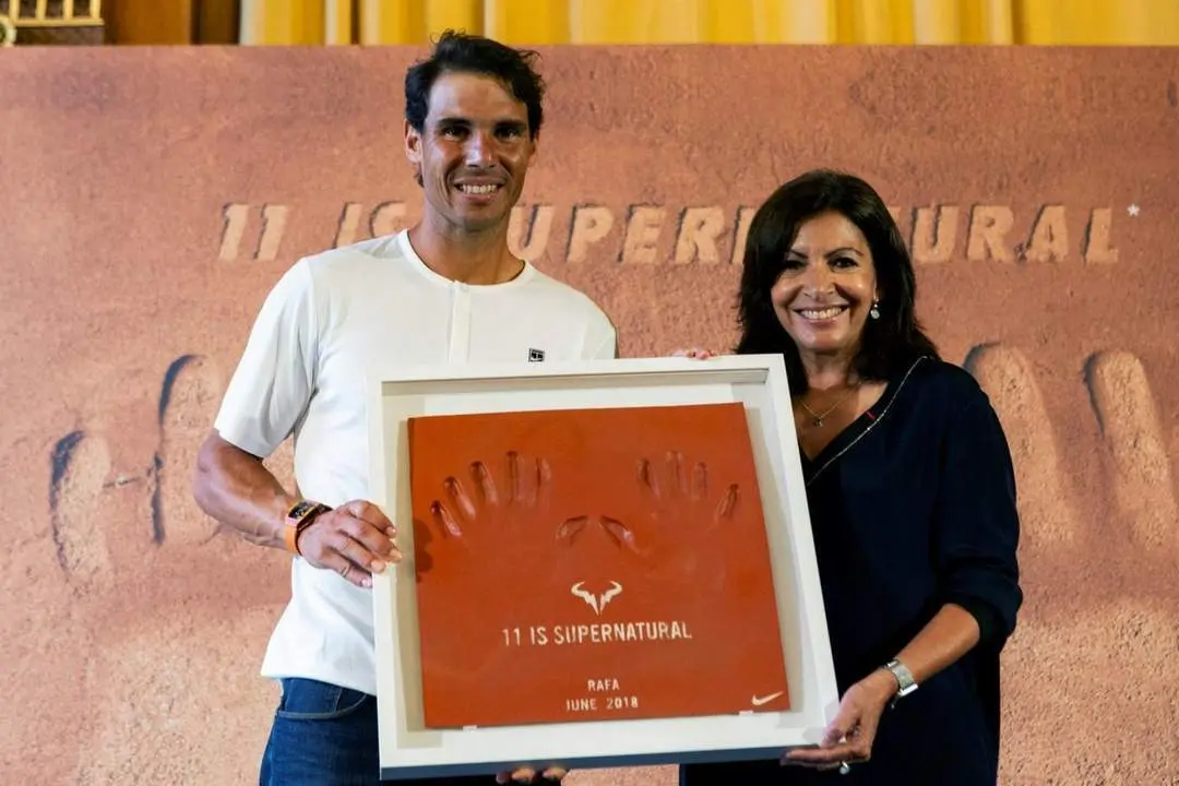 Rafa Nadal y Anne Hidalgo. - EFE