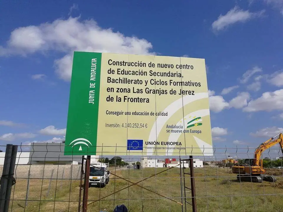 El cartel que anuncia el proyecto.  - Viva Jerez