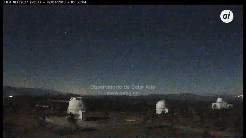 Un b&oacute;lido brillante sobrevuela los cielos de M&aacute;laga, Sevilla y C&oacute;rdoba