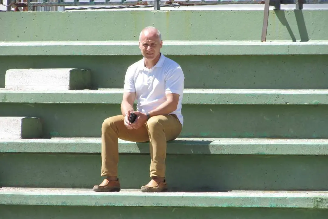 Rafael Carrillo, en el grader&iacute;o del Estadio El Palmar - Ra&uacute;l J. Bustillos