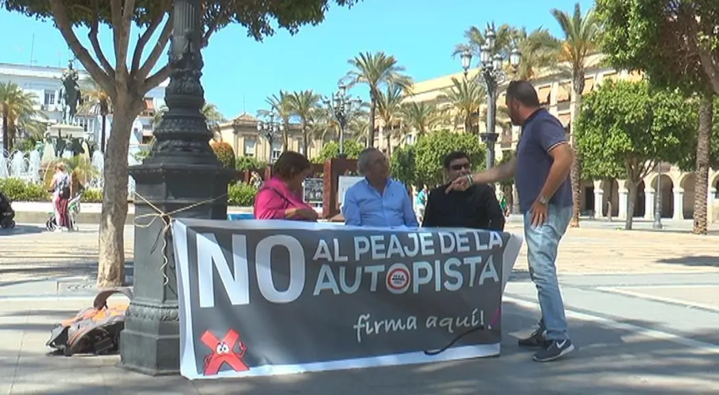 Recogida de firmas contra el peaje en Jerez - Ondaluz