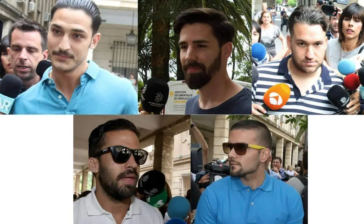 Los cinco miembros de La Manada. - EP
