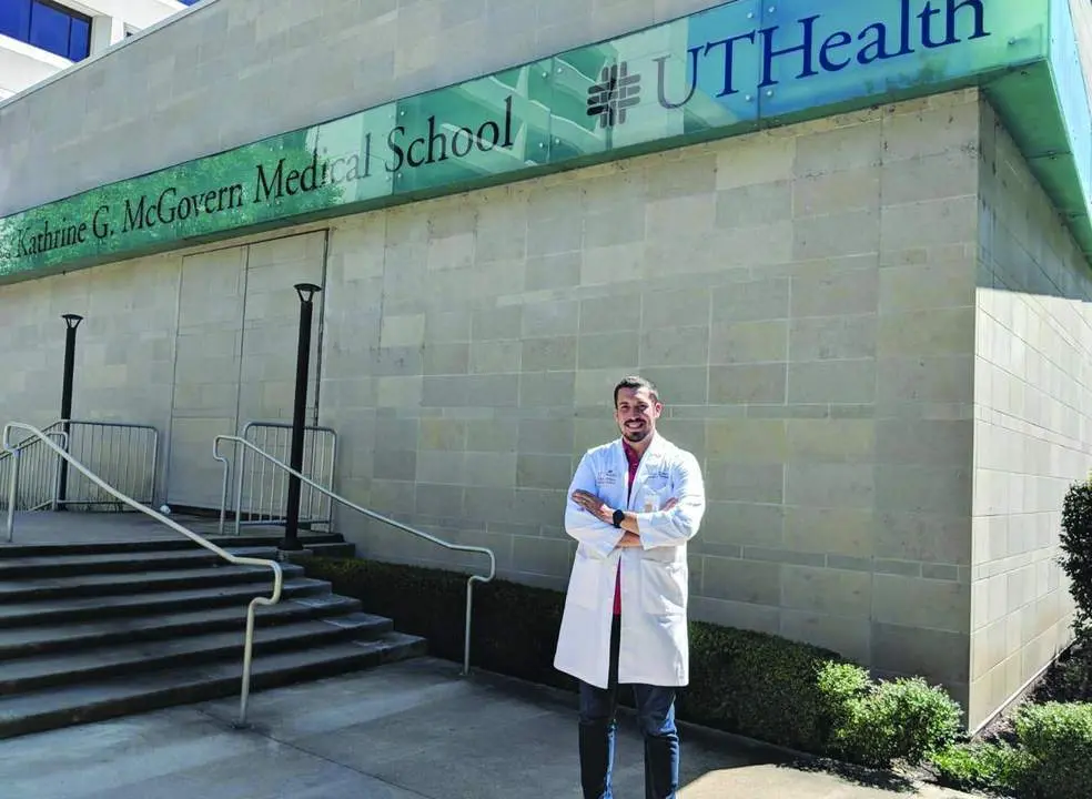 Rub&eacute;n G&oacute;mez Guti&eacute;rrez en la University of Texas Health Science, que se encuentra en el Texas Medical Center. - R.G.