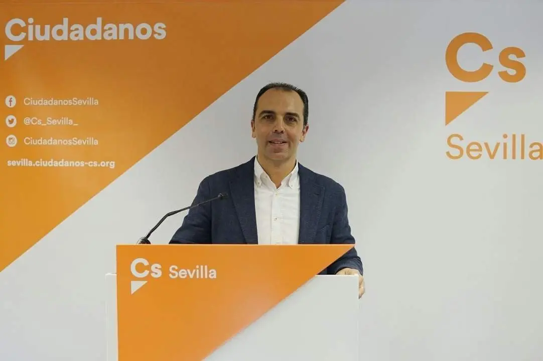 Javier Mill&aacute;n, portavoz de Cs en Diputaci&oacute;n de Sevilla. - EP