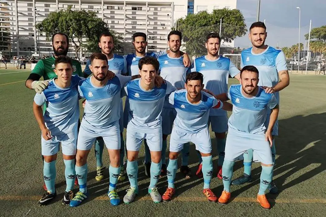 Once inicial de la UD Algaida en un visita al Racing Portuense - A. I.