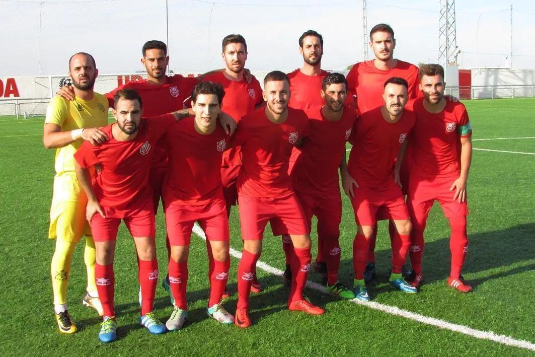 Once inicial de la UD Algaida ante el Federico Mayo - Ra&uacute;l J. Bustillos