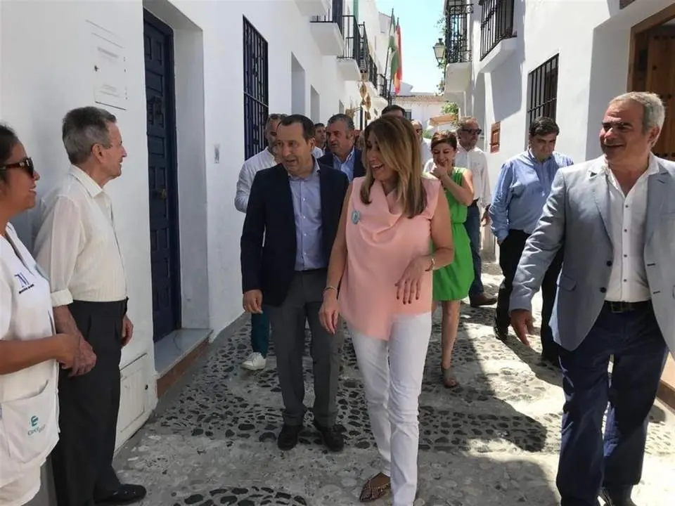 Jos&eacute; Luis Ruiz Espejo, delegado del Gobierno andaluz en M&aacute;laga, y Susana D&iacute;az, presidenta de la Junta - VM
