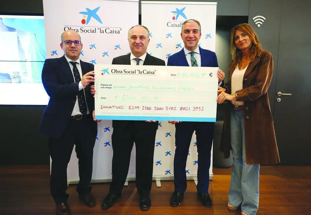 Ayudas de La Caixa a los damnificados por la lluvia. - VM