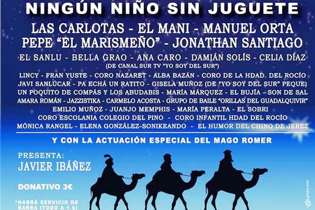 Parte del cartel que anuncia a todos los artistas - A. I.