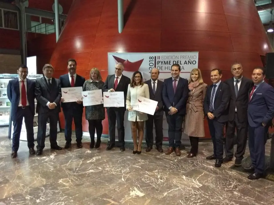 Los galardonados con los premios Pyme del A&ntilde;o de Huelva. - VH