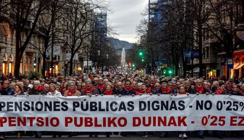Miles de personas piden pensiones de al menos 1.080 euros