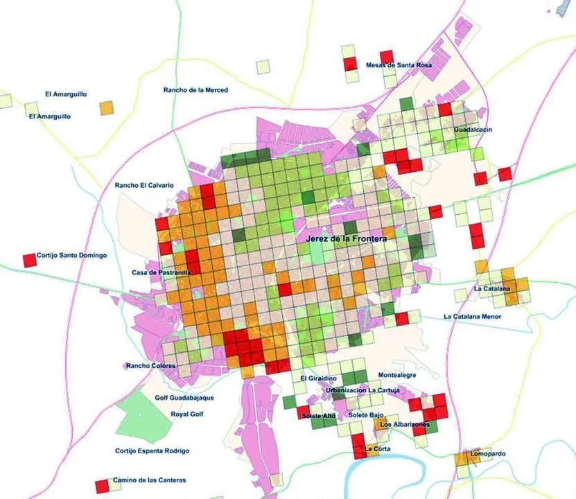 En el mapa se aprecian las zonas con mayor y menor &iacute;ndice de mortalidad.  - Andaluc&iacute;a Informaci&oacute;n