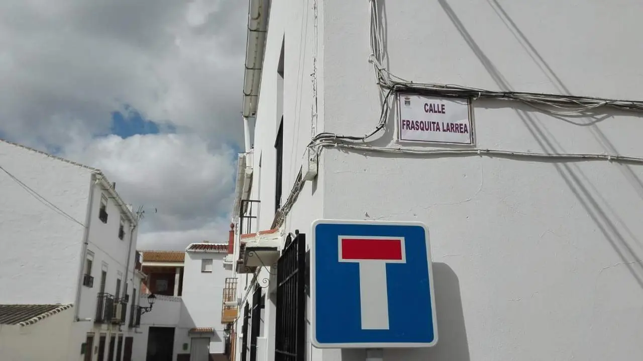 una de las calles que ha cambiado de nombre por un d&iacute;a. - vm