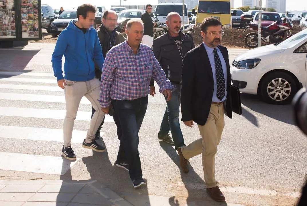 A la llegada al juzgado. - EFE