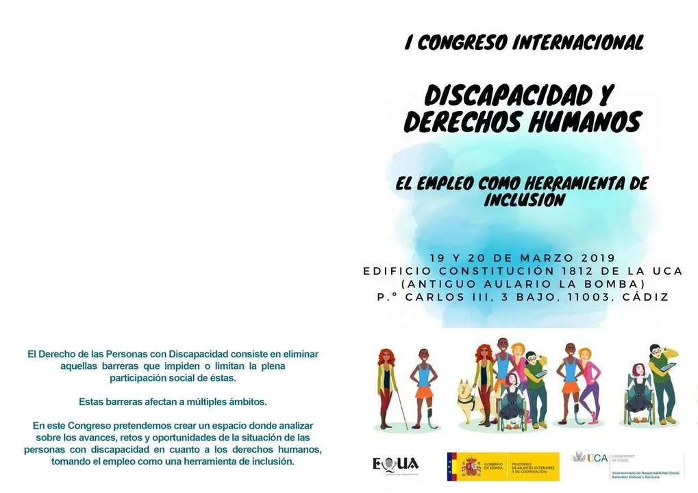 D&iacute;ptico del congreso. - Equa
