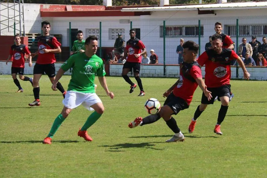 Imagen del derbi jugado el domingo. - Viva Rota
