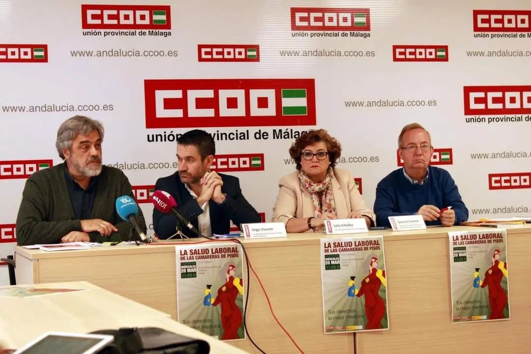 Presentaci&oacute;n del informe en la sede de M&aacute;laga del sindicato.  - ccoo