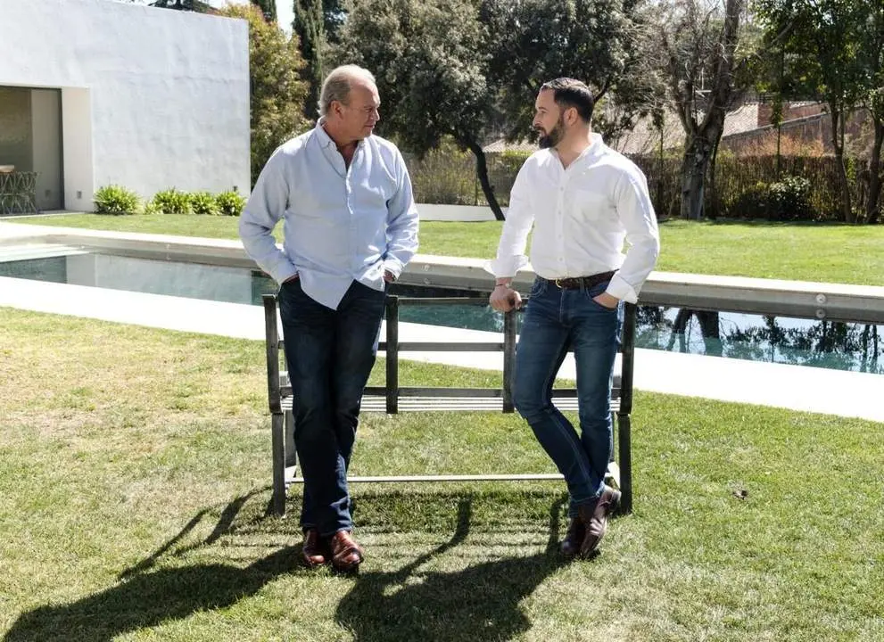 Santiago Abascal y Bert&iacute;n Osborne. - Europa Press
