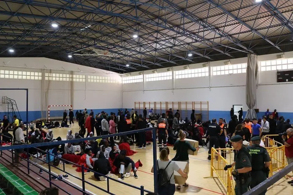 MENA llegados a Barbate el pasado verano. - 