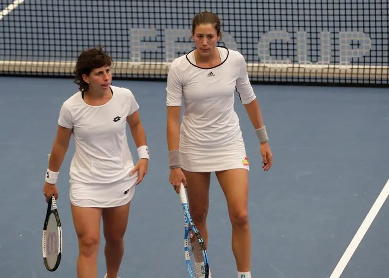 Muguruza y Su&aacute;rez. - Efe