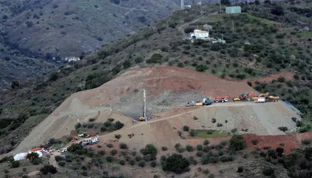 Lugar del rescate del peque&ntilde;o Julen.  - EP
