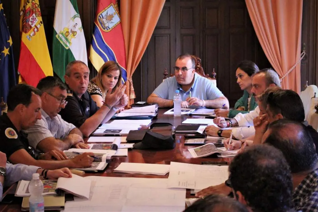 Un momento de la reuni&oacute;n de la Mesa de la Seguridad - A. I.